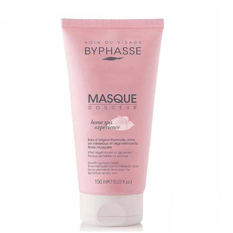 ماسک صورت مخصوص پوست حساس و خشک بایفس Byphasse clay mask Sensitive skin