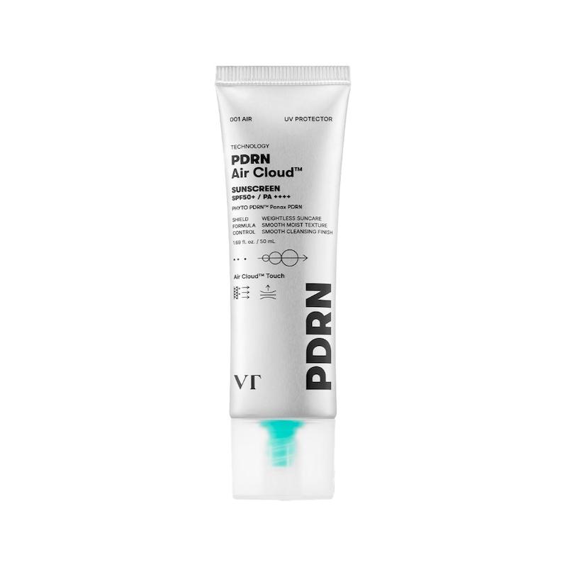 ضد آفتاب جوانساز و روشن کننده وی تی کازمتیک Pdrn  VT Cosmetics PDRN Air Cloud Sunscreen SPF 50+ PA++++