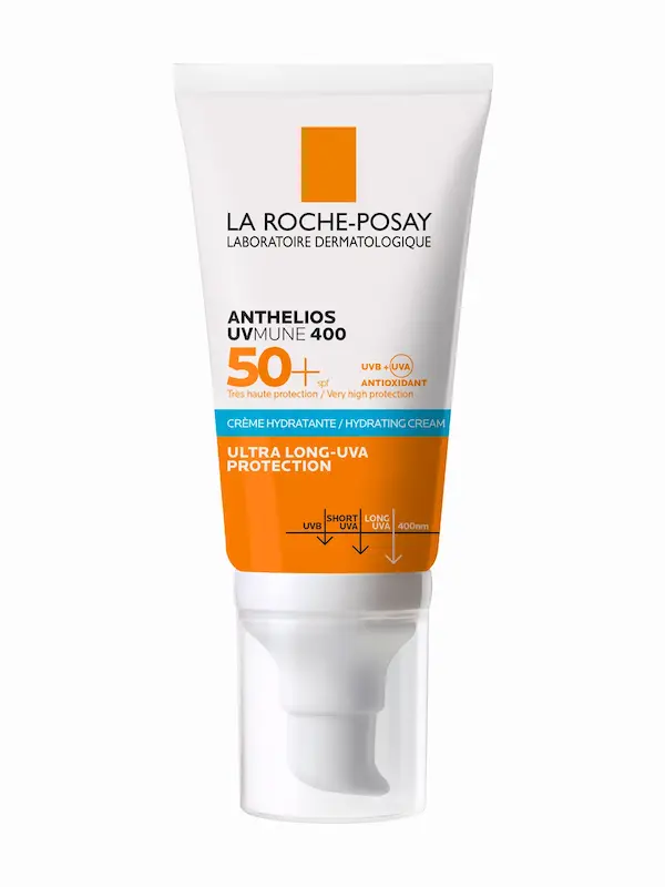 کرم آبرسان ضدآفتاب Anthelios لاروش پوزای با SPF50+ و محافظت بسیار بالا  La Roche-Posay Anthelios UVMUNE 400 Hydrating Cream SPF 50+