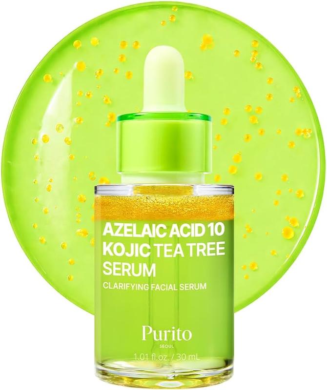 سرم روشن‌کننده و ضدجوش پیوریتو آزلائیک اسید ۱۰٪، کوجیک اسید و تی تری | Azelaic Acid 10% Kojic Tea Tree Clarifying Facial Serum