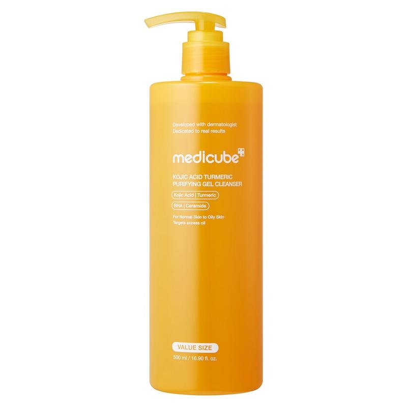 ژل شستشوی روشن‌کننده و ضدلک کوجیک اسید و زردچوبه مدیکوب  Medicube Kojic Acid Turmeric Purifying Gel Cleanser