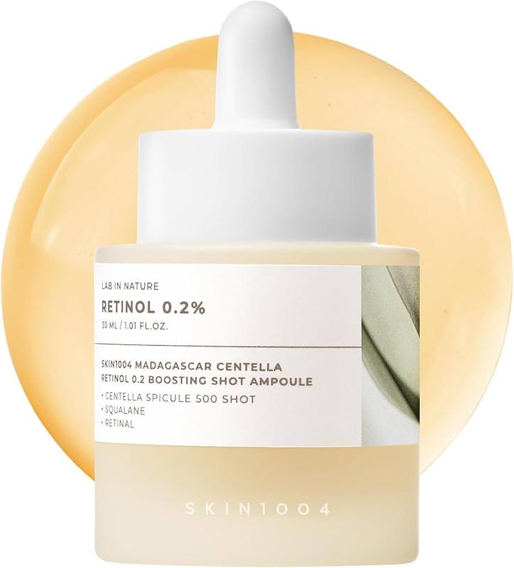 سرم جوانساز و لیفتینگ پوست اسکین 1004 سنتلا حاوی رتینول ۰/۲درصد  SKIN1004 Retinol 0.2% Boosting Shot Ampoule