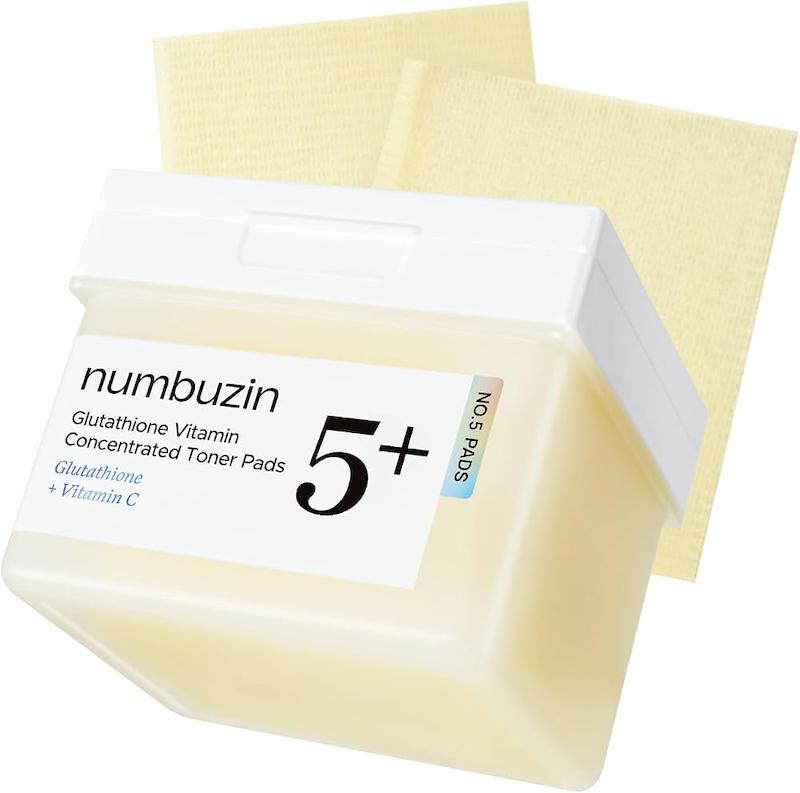 پد تونر نامبوزین شماره ۵ روشن‌کننده مراقبت روزانه برای پوستی شفاف، یکدست و درخشان  Numbuzin No.5 Vitamin-Niacinamide Concentrated Pad