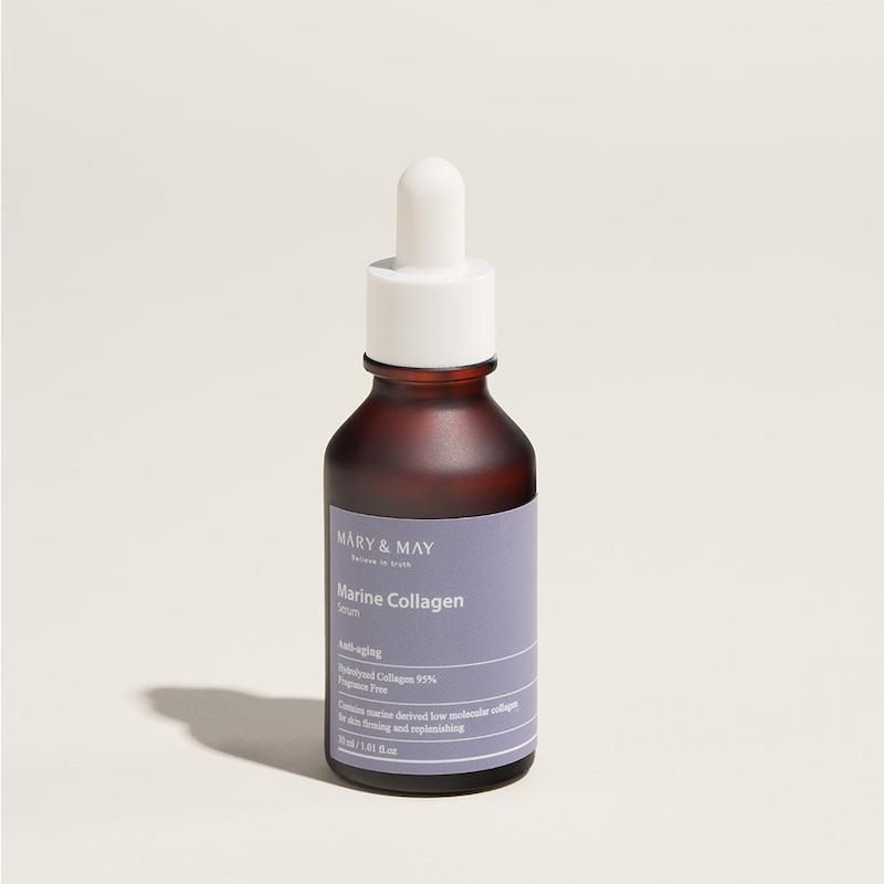 سرم کلاژن دریایی آبرسان و سفت‌کننده پوست مری اند می  Mary&May Marine Collagen Serum