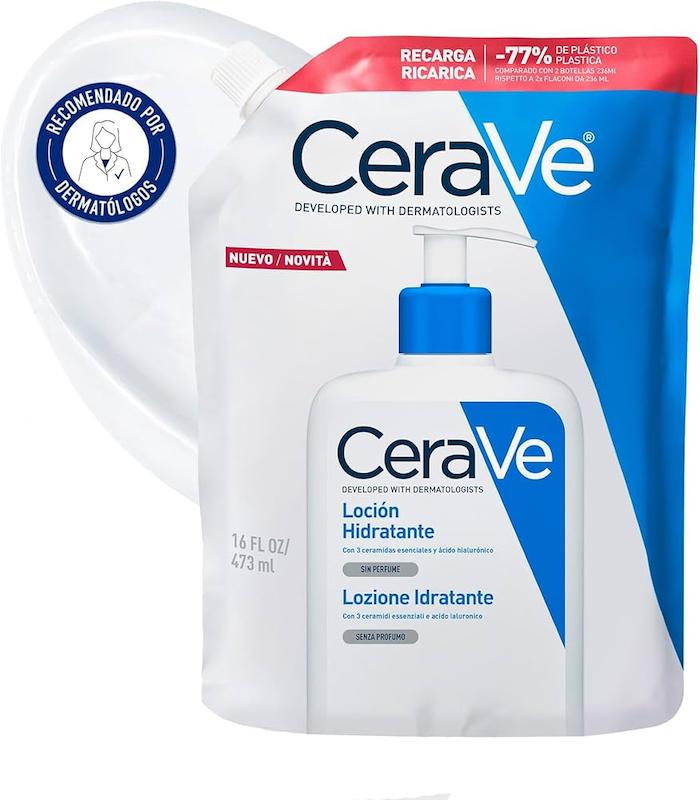 لوسیون مرطوب‌کننده سراوی پاکتی مخصوص پوست خشک و خیلی خشک  CeraVe Moisturizing Lotion Refill