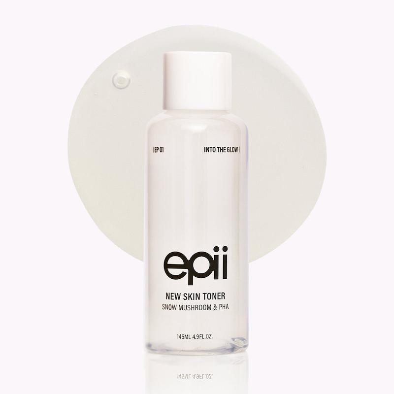 تونر لایه بردار ملایم اپای مدل نیو اسکین اسنو ماشروم روشن کننده و جوانساز  EPII New Skin Toner Snow Mushroom & PHA