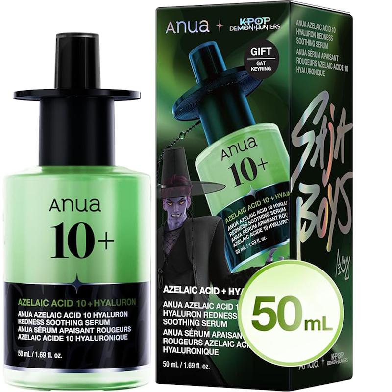 سرم آزلائیک اسید 10% و هیالورون آنوا کی‌پوپ  Anua Kpop Demon Hunters Azelaic Acid 10 Hyaluron Redness Soothing Serum Set