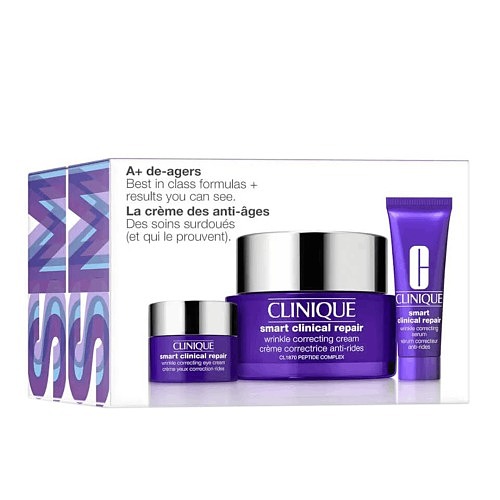 ست کلینیک آبرسان و ضد چروک CLINIQUE مدل اسمارت SMART CLINIQUE Smart & Smooth Anti-Aging Skincare Set