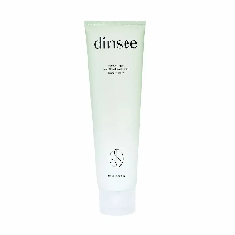 فوم شوینده وگان «دینسی» (Dinsee) حاوی هیالورونیک اسید و با pH ملایم  Dinsee Premium Vegan Low pH Hyaluronic Acid Foma Cleanser 150m