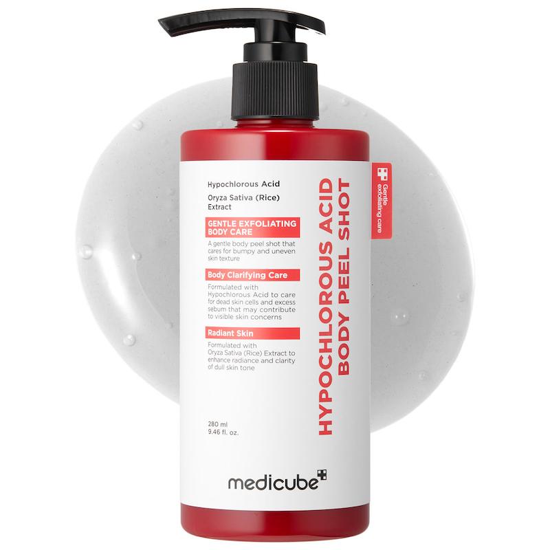 پیل شات لایه بردار بدن هیپوکلروس اسید مدیکوب ضدجوش و لک قوی  medicube Body Peel Shot with Hypochlorous Acid