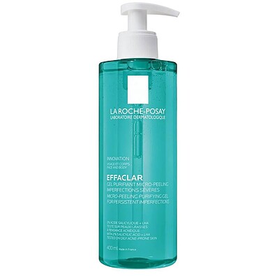 ژل شستشوی ضد جوش افکلار میکرو پیلینگ لاروش پوزای مخصوص پوست چرب   La roche posay Effclar Micro Peeling Purifying Gel