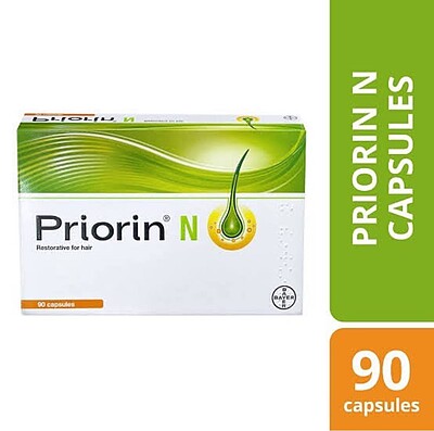 کپسول‌های تخصصی پریورین Priorin N (بسته ۹۰ عددی) اورجینال