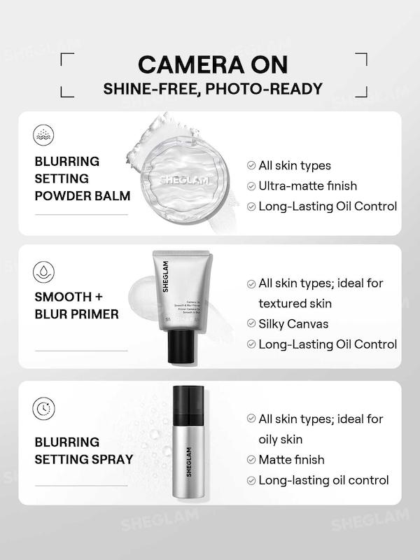 بالم پودری فیکس و تثبیت کننده شیگلم Sheglam Camera On Blurring Setting Powder Balm