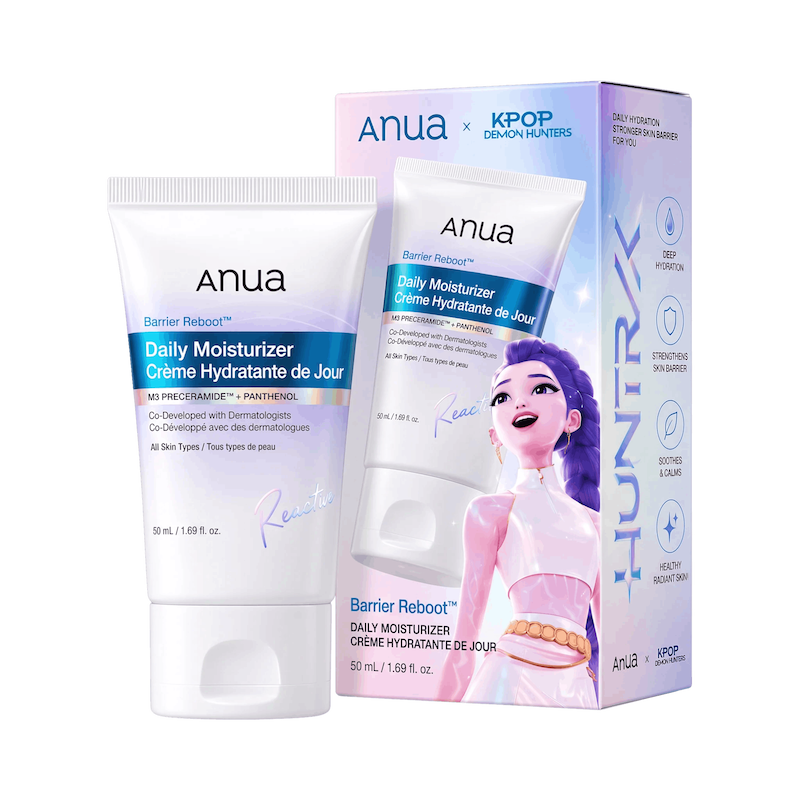 مرطوب‌کننده روزانه آنوا مدل کی پاپ دمون هانتر  Anua x K-Pop Demon Hunters Barrier Reboot Daily Moisturizer 50ml