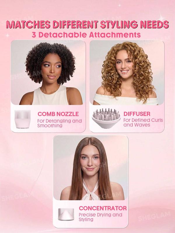 سشوار ۳کاره شیگلم مدل Blowout Bliss Triple Threat Hair Dryer  Sheglam Blowout Bliss Triple Threat Hair Dryer-EU Plug