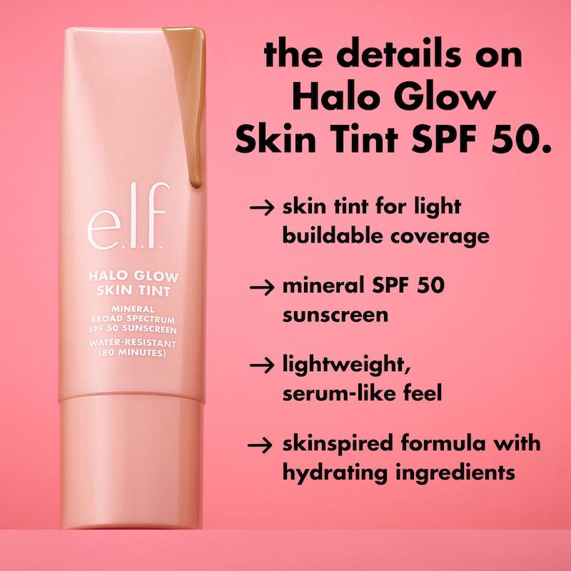 تینت پوست هالو گلو الف  E.L.F Halo Glow Skin Tint SPF 50
