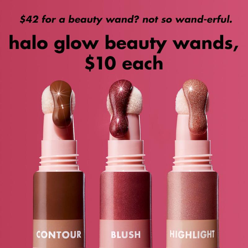 رژگونه مایع شاین سراسفنجی الف  elf Halo Glow Blush Beauty Wand