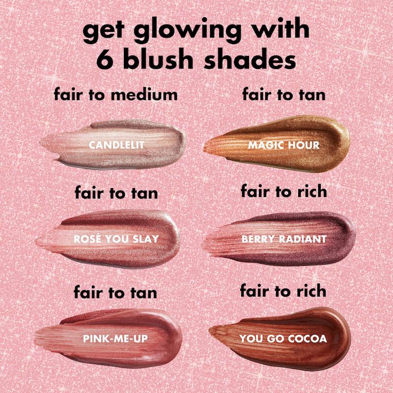 رژگونه مایع شاین سراسفنجی الف  elf Halo Glow Blush Beauty Wand