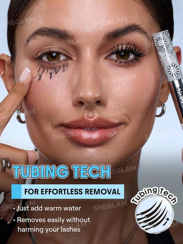 ریمل دوکاره حجم‌دهنده و پرایمر مژه  شیگلم  Sheglam All-In-One Primer & Tubing Volume Mascara-Tubing Black