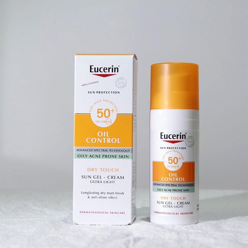 ضد آفتاب ژل کرم کنترل چربی اوسرین مخصوص پوست چرب و براق  Eucerin Sun Gel-Crème Oil Control SPF 50+