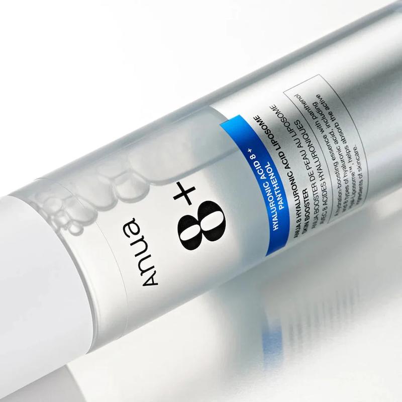 بوستر اسنس هیالورونیک آنوا آبرسان با 8 نوع هیالورونیک اسید 150 میل  Anua 8 Hyaluronic Acid Liposome Skin Booster