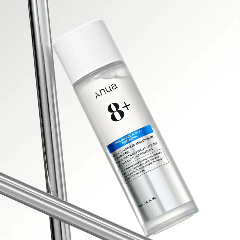 بوستر اسنس هیالورونیک آنوا آبرسان با 8 نوع هیالورونیک اسید 150 میل  Anua 8 Hyaluronic Acid Liposome Skin Booster