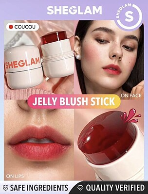 تینت لب و گونه ژله ای شیگلم اورجینال  SHEGLAM JELLY-LICIOUS HYDRATING LIP & BLUSH