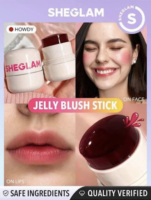 تینت لب و گونه ژله ای شیگلم اورجینال  SHEGLAM JELLY-LICIOUS HYDRATING LIP & BLUSH