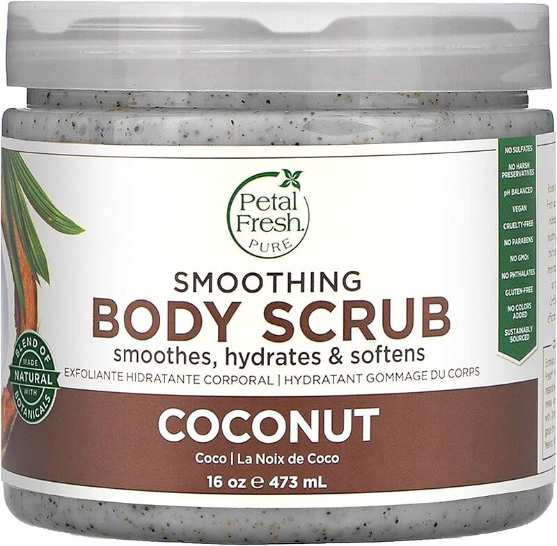 اسکراب بدن نارگیل پتال فرش  Smoothing body scrub petal fresh