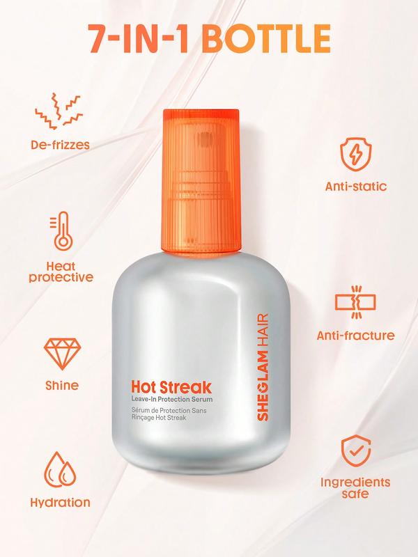 سرم مو محافظت کننده از حرارت هات استریک شیگلم  Hot Streak protection hair serum Sheglam