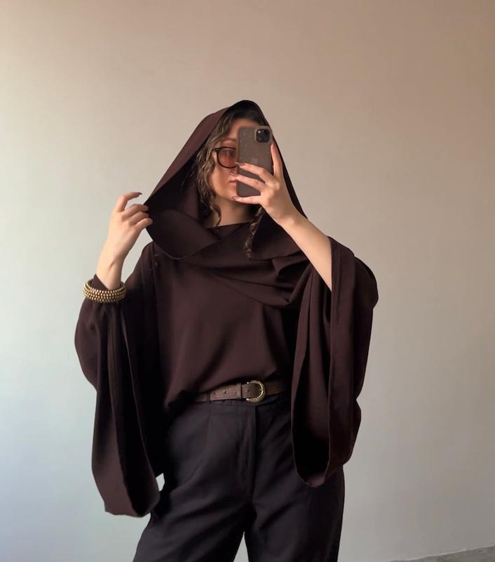 شومیز شالدار شکلات