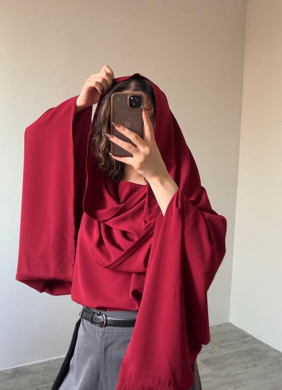 شومیز شالدار چری