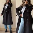 ترنچ کت بلند،کد 1345