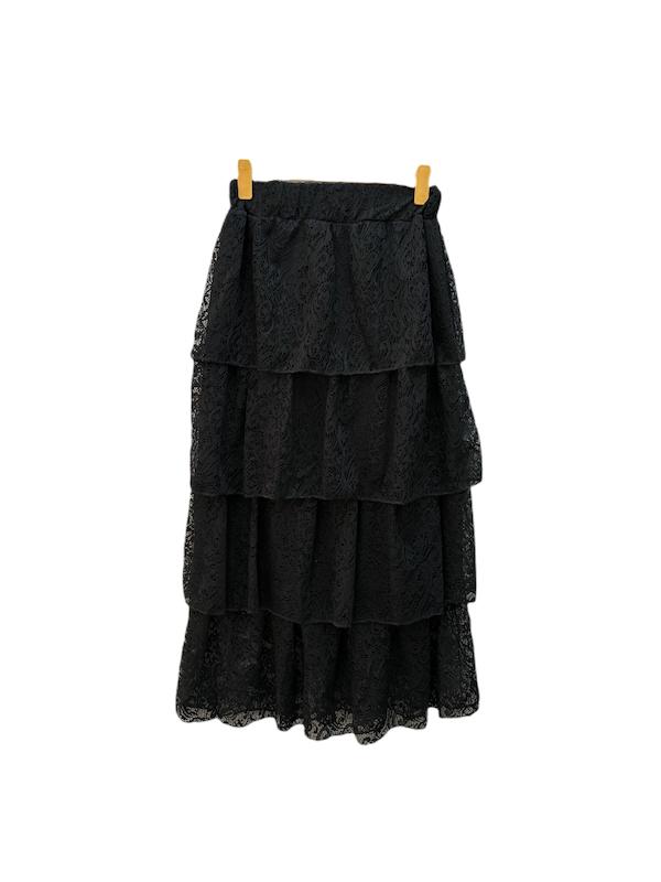 دامن طبقه ای گیپوری زنانه کد 4030182