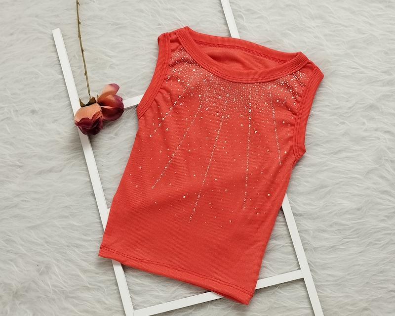 تاپ نگین دار کد 403017