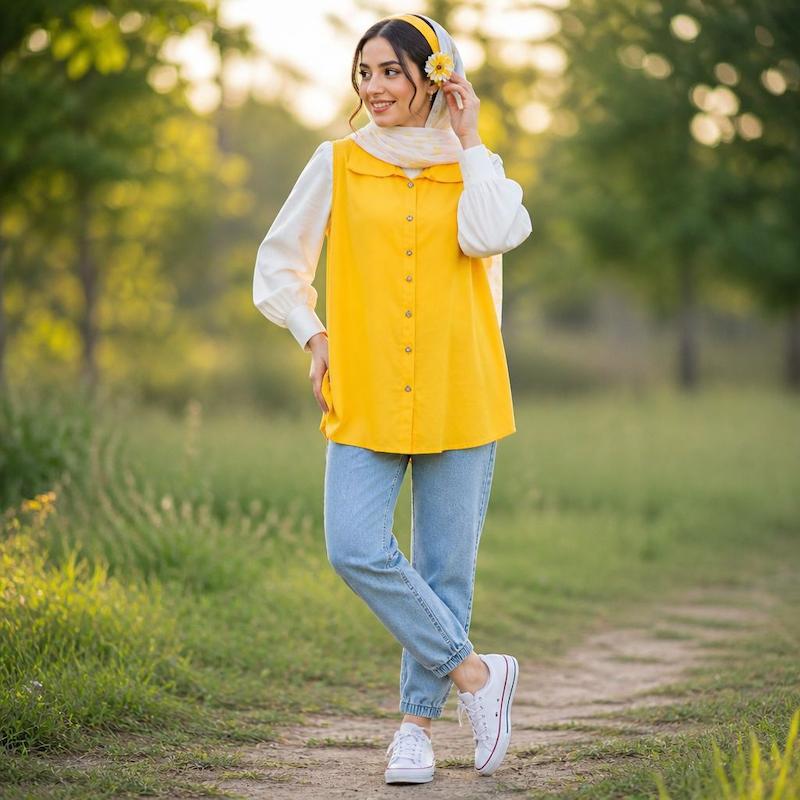 سارافون حلقه ای نخی زنانه کد 4030270