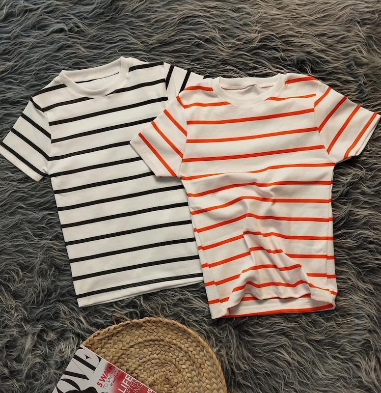 تی شرت راه راه بلند کد 403027