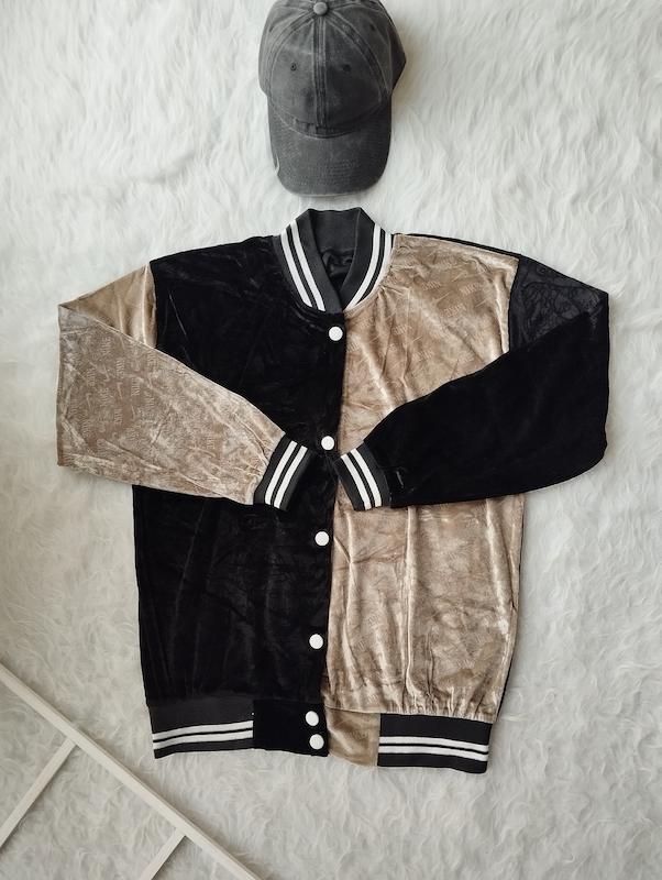 سوئیشرت مخمل طرح دار کد 403096