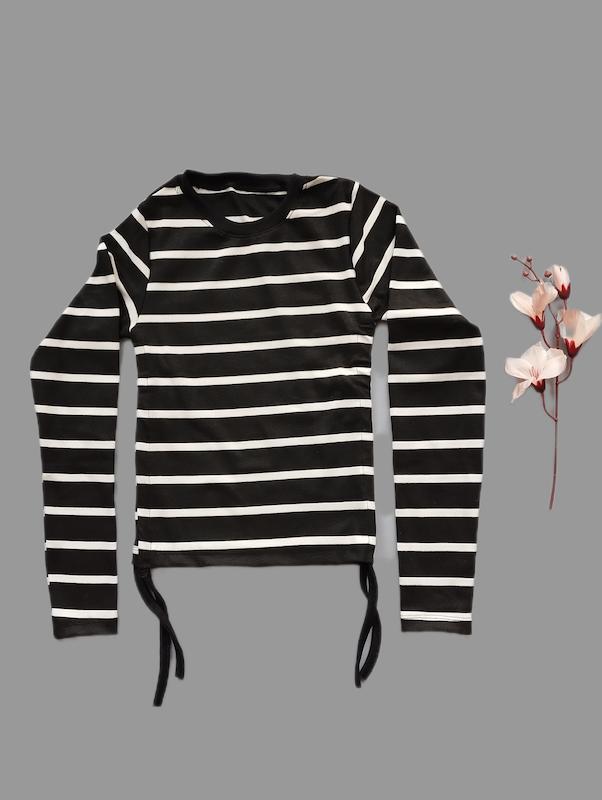 بلوز راه راه بغل گتر دار کد 4030124