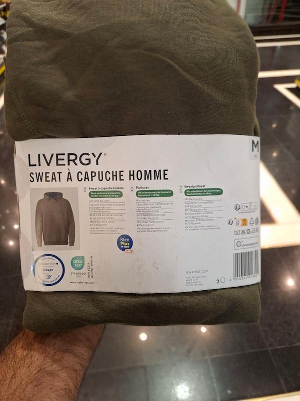 هودی مردانه لیورجی LIVERGY یشمی