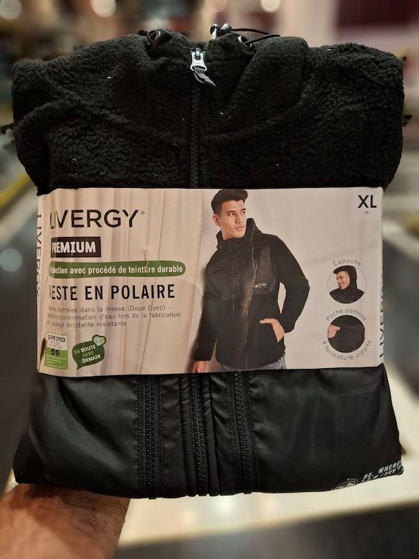 سویشرت تدی مردانه برند لیورجی رنگ مشکی LIVERGY