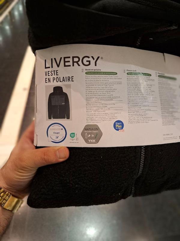 سویشرت تدی مردانه برند لیورجی رنگ مشکی LIVERGY