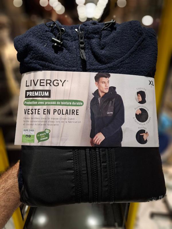 سویشرت تدی مردانه برند لیورجی رنگ سرمه ایLIVERGY