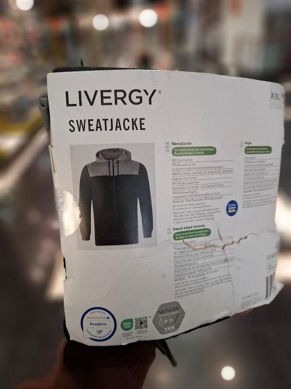 سویشرت مردانه لیورجی آلمان LIVERGY دو رنگ