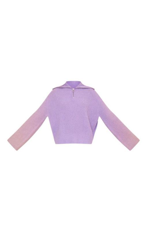 نیم زیپ بافت زنانه اورجینال PLT