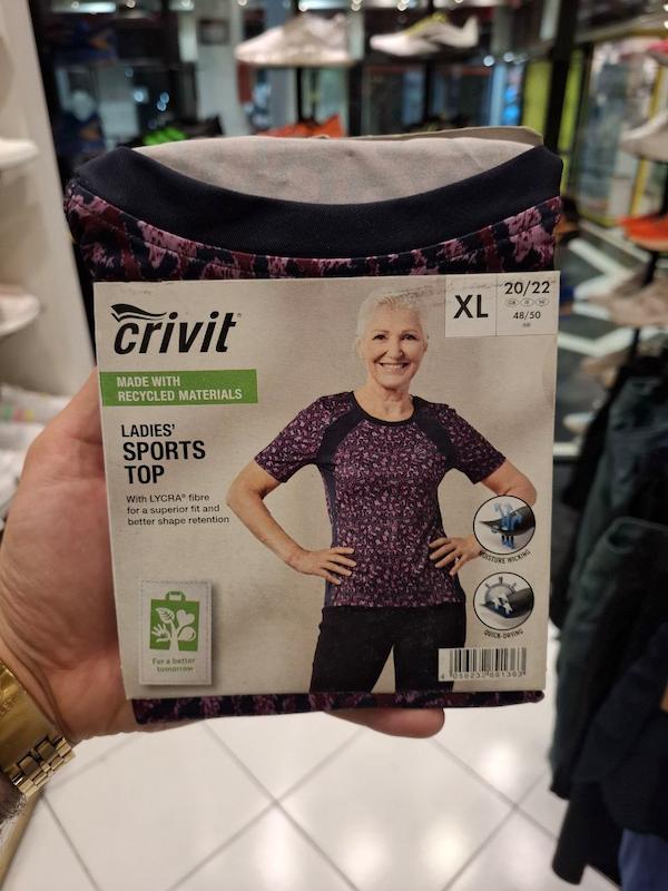 تیشرت طرحدار ورزشی زنانه  6 CRIVIT