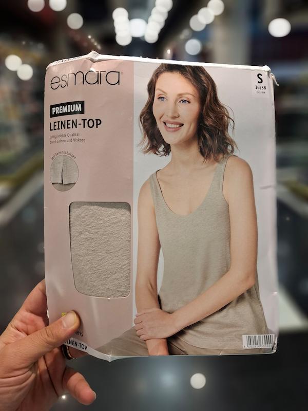 تاپ لینن اسمارا {کرم} نرم و تنفس‌پذیر