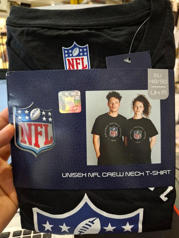 تیشرت یونیسکس NFL { مشکی } 