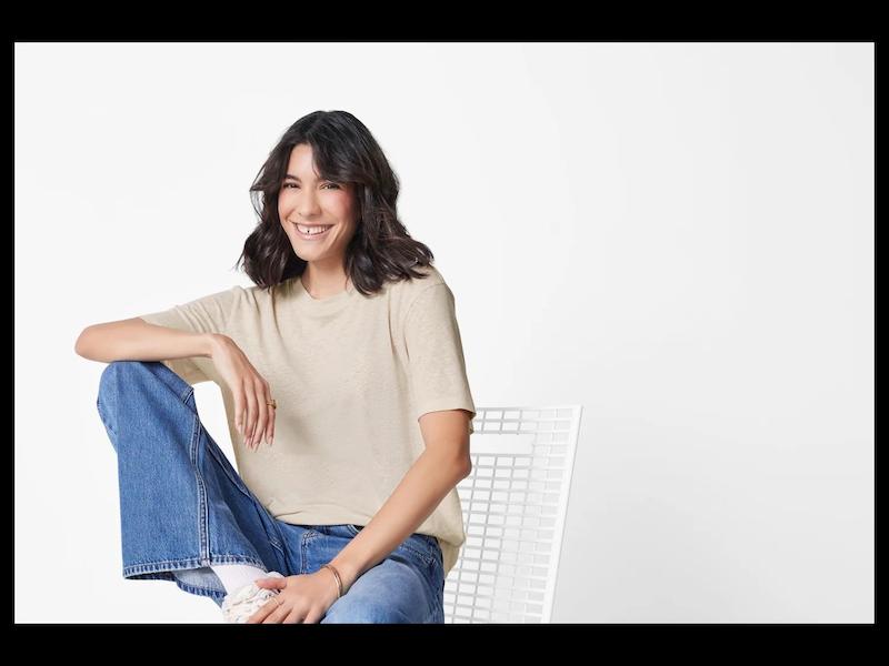 تیشرت زنانه لینن (کرم)اسمارا آلمان