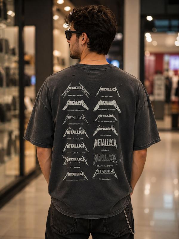 تیشرت  یونیسکس طرح METALLICA برند WINTERLAND